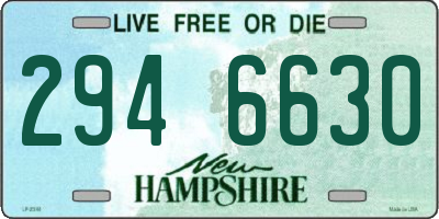 NH license plate 2946630