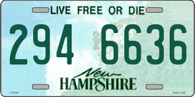 NH license plate 2946636