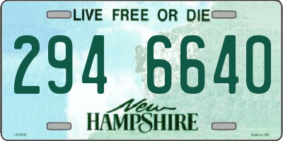 NH license plate 2946640