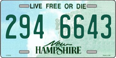 NH license plate 2946643