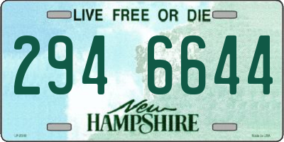 NH license plate 2946644