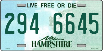 NH license plate 2946645