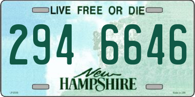 NH license plate 2946646