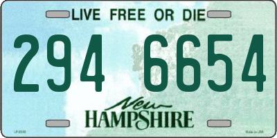 NH license plate 2946654