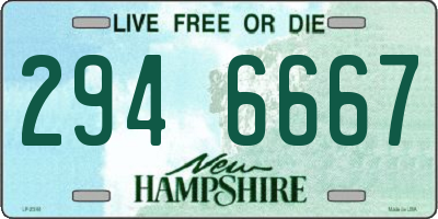 NH license plate 2946667