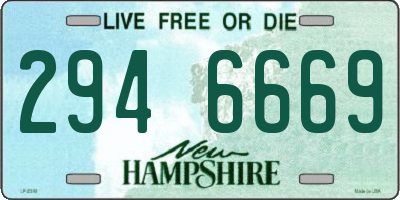 NH license plate 2946669