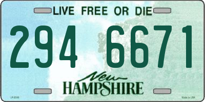 NH license plate 2946671