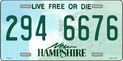 NH license plate 2946676