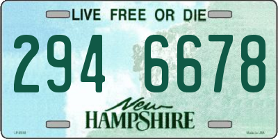 NH license plate 2946678