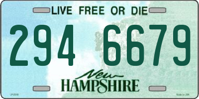 NH license plate 2946679