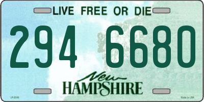 NH license plate 2946680