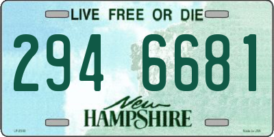 NH license plate 2946681