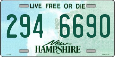 NH license plate 2946690