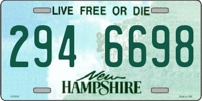 NH license plate 2946698