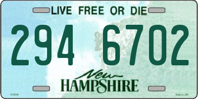NH license plate 2946702