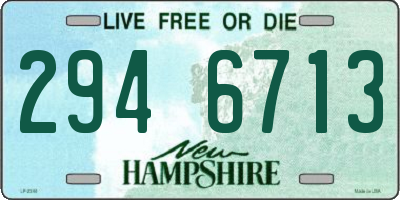 NH license plate 2946713