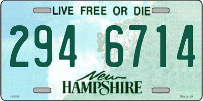 NH license plate 2946714