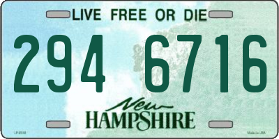 NH license plate 2946716