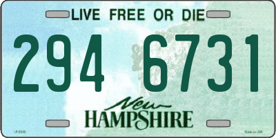 NH license plate 2946731