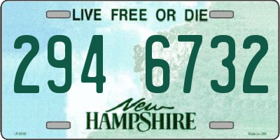 NH license plate 2946732