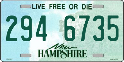 NH license plate 2946735