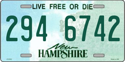 NH license plate 2946742