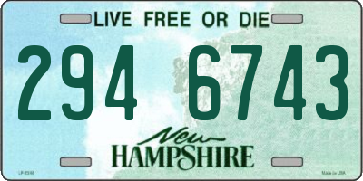 NH license plate 2946743