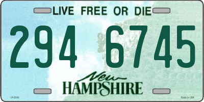 NH license plate 2946745