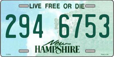 NH license plate 2946753