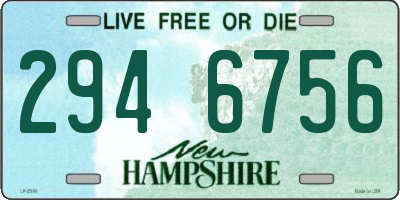 NH license plate 2946756