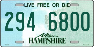NH license plate 2946800