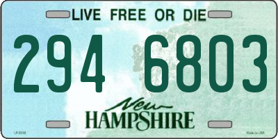 NH license plate 2946803