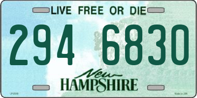 NH license plate 2946830