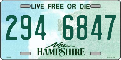 NH license plate 2946847