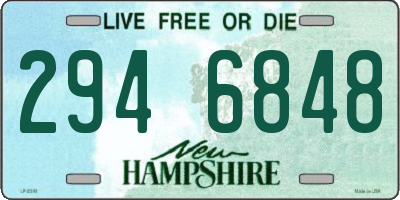 NH license plate 2946848