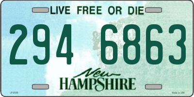 NH license plate 2946863