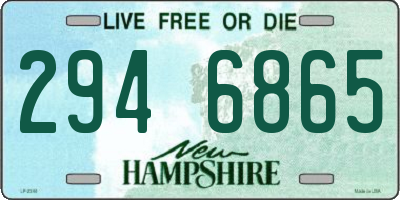 NH license plate 2946865