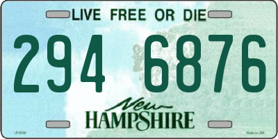 NH license plate 2946876