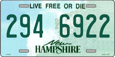NH license plate 2946922
