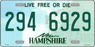 NH license plate 2946929