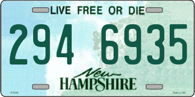 NH license plate 2946935
