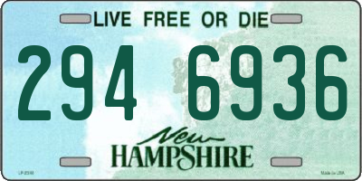 NH license plate 2946936