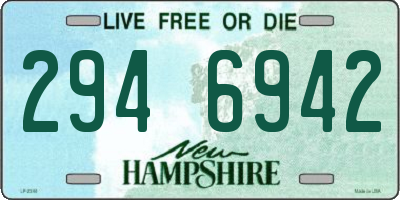 NH license plate 2946942