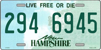 NH license plate 2946945