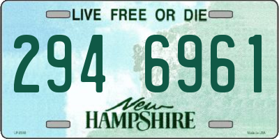 NH license plate 2946961