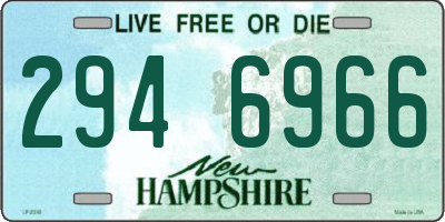 NH license plate 2946966