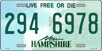 NH license plate 2946978