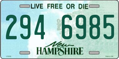NH license plate 2946985