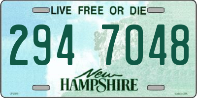 NH license plate 2947048