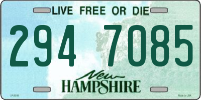 NH license plate 2947085